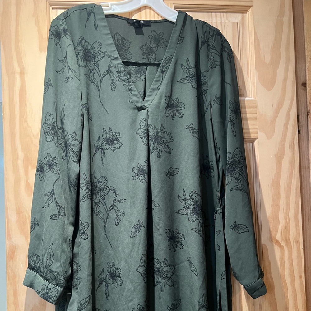 Olive green dress